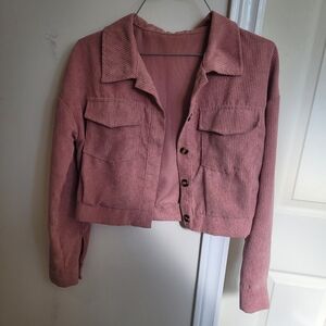 Cropped Corduroy Jacket